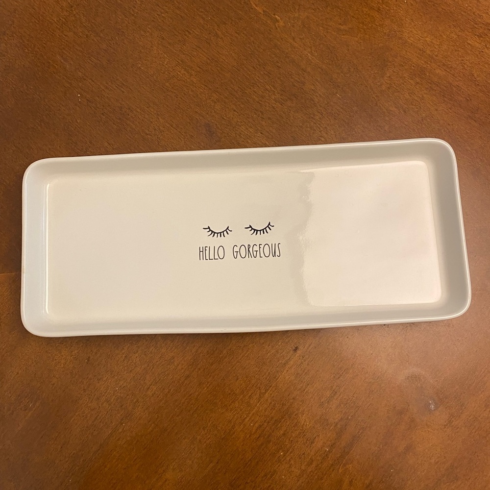 Rae Dunn HELLO BEAUTIFUL tray